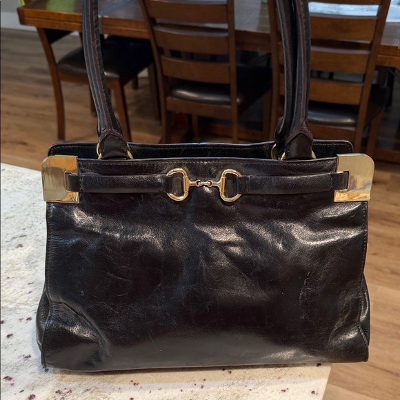 ANTONIO MELANI Handbags - ANTONIO MELANI Elegant Black Leather Handbag